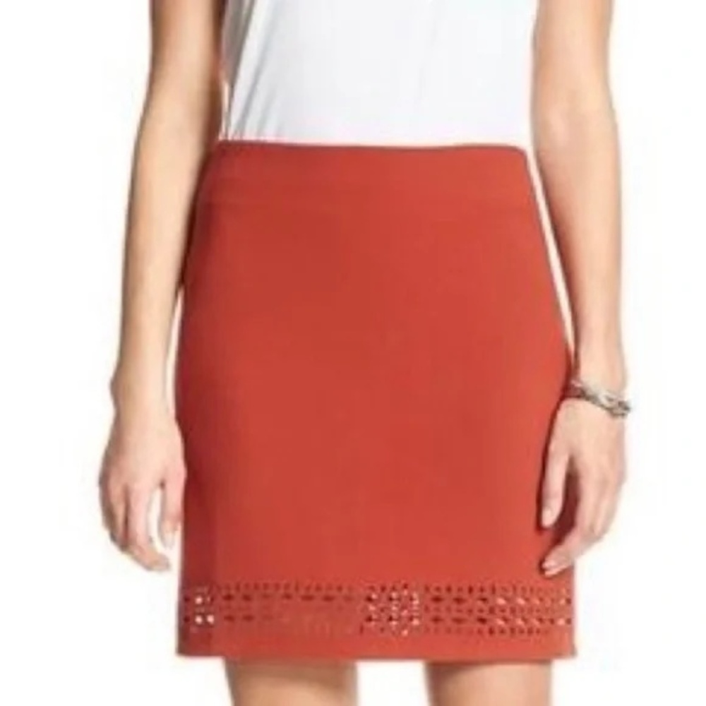 Banana Republic Mini Skirt‎ with Laser Cut Hem Size 6 Women's Skirt